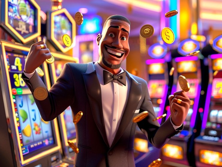 Meja High Roller m3gan bernuansa elegan